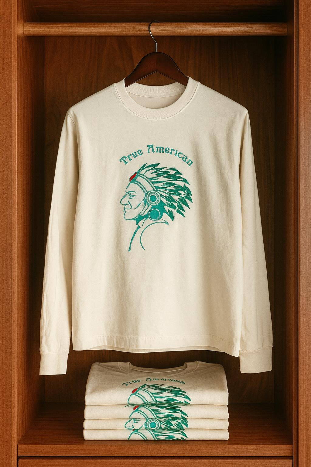 True American Long Sleeve Sugar Tee